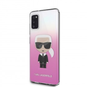 Karl Lagerfeld Ikonik Gradient Kryt pro Samsung Galaxy A41 Pink KLHCA41TRDFKPI 